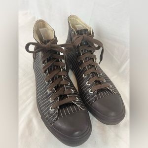 Converse Rare Leather High Top Brown/Cream Men’s 10